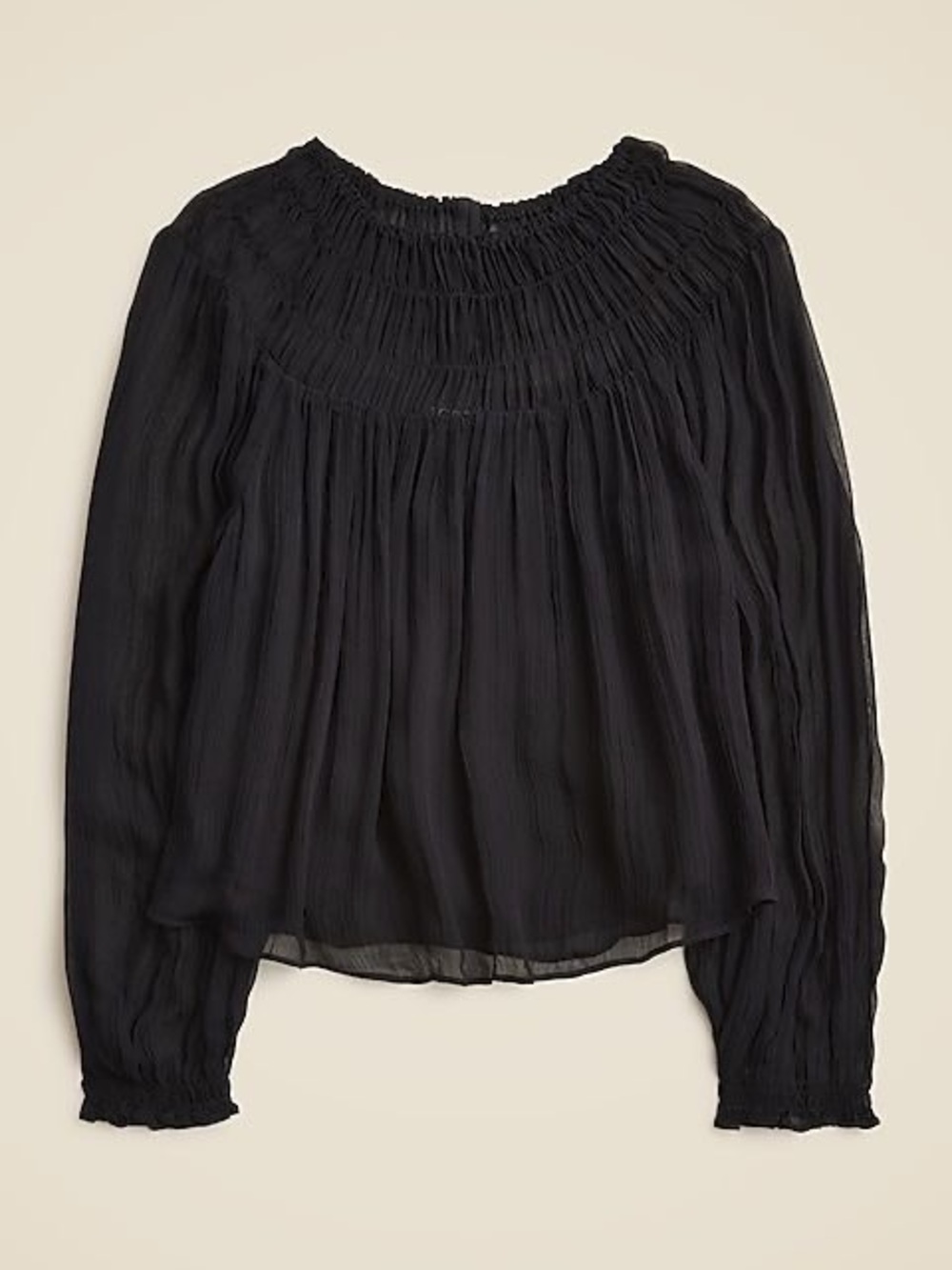 J.Crew Tie-Neck top in Crepe de Chine Size 24